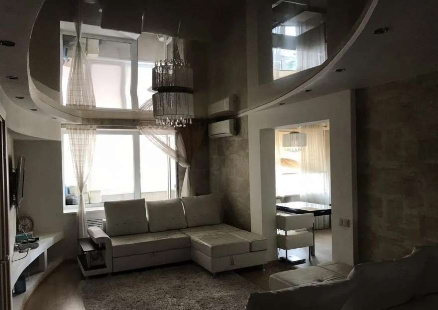 Двухуровневый потолок в гостиную, фото 2